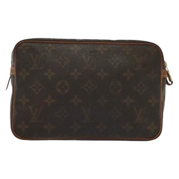 LOUIS VUITTON Monogram Compiegne 23 Clutch Bag LV Auth - Picture 3 of 15